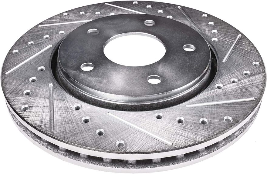 Front Drilled Disc Brake Rotor - S-31050 x2