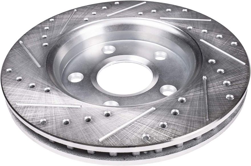 Front Drilled Disc Brake Rotor - S-31257 x2