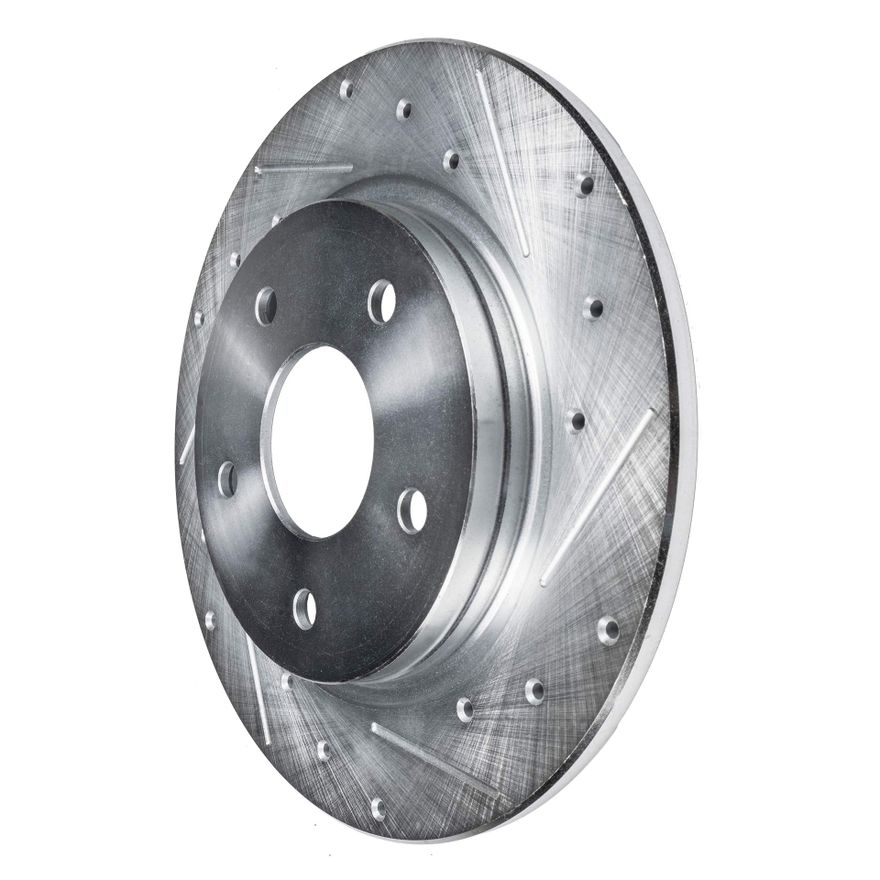 Rear Drilled Disc Brake Rotor - S-31317 x2