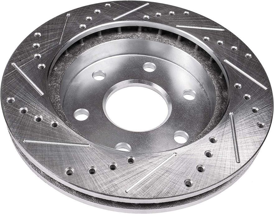 Front Drilled Disc Brake Rotor - S-31326 x2