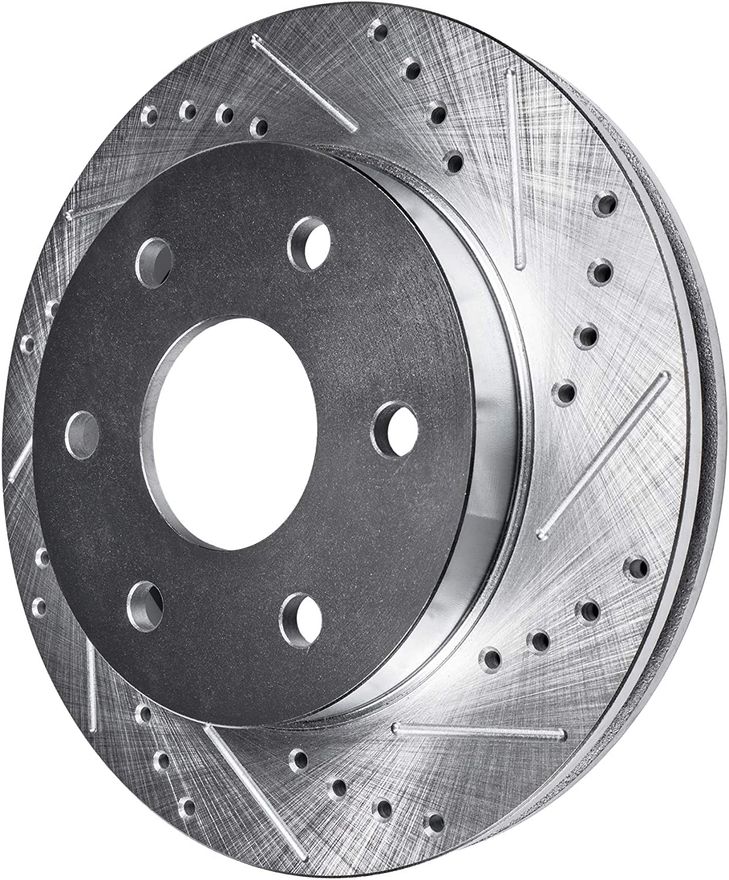 Front Drilled Disc Brake Rotor - S-31326 x2