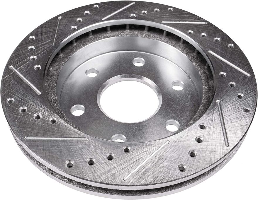 Front Drilled Brake Rotors - S-31328 x2