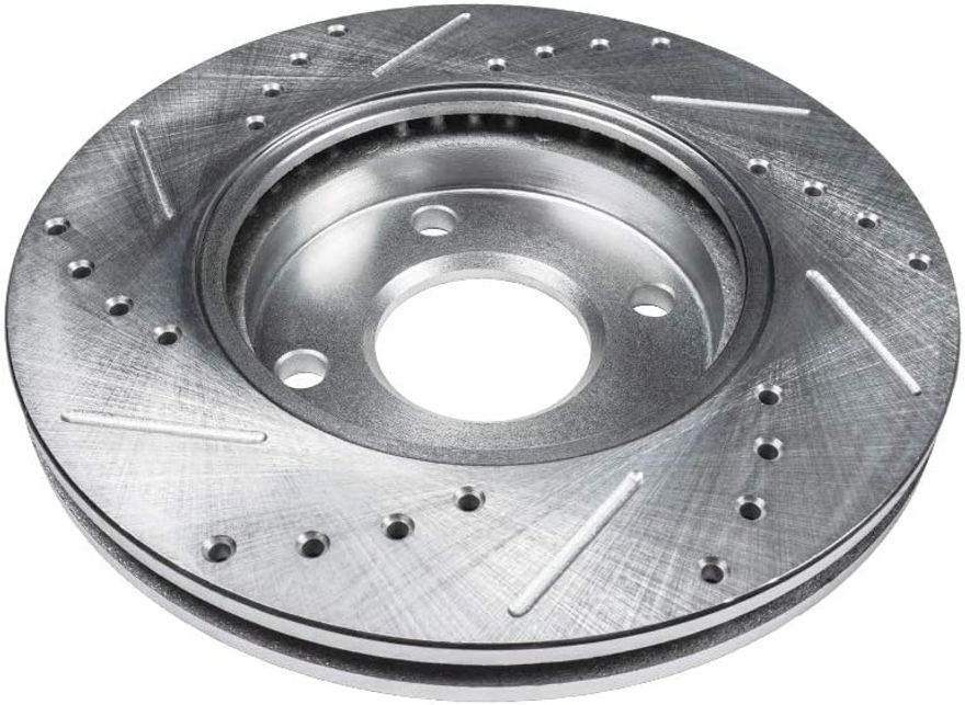 Front Drilled Brake Rotors - S-31332 x2