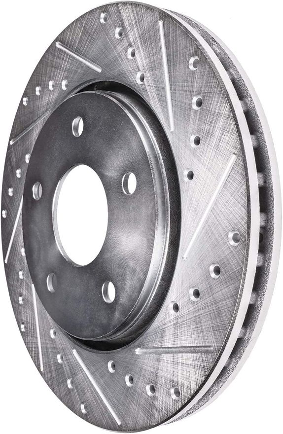 Rear Drilled Brake Rotors - S-31349 x2