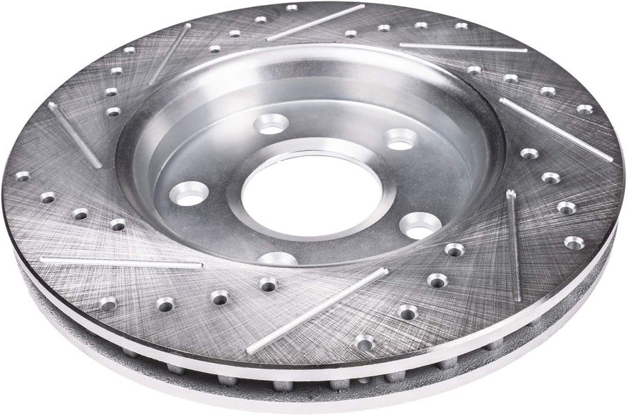 Rear Drilled Brake Rotors - S-31393 x2