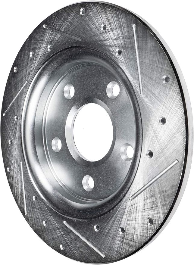 Rear Drilled Disc Brake Rotor - S-31420 x2