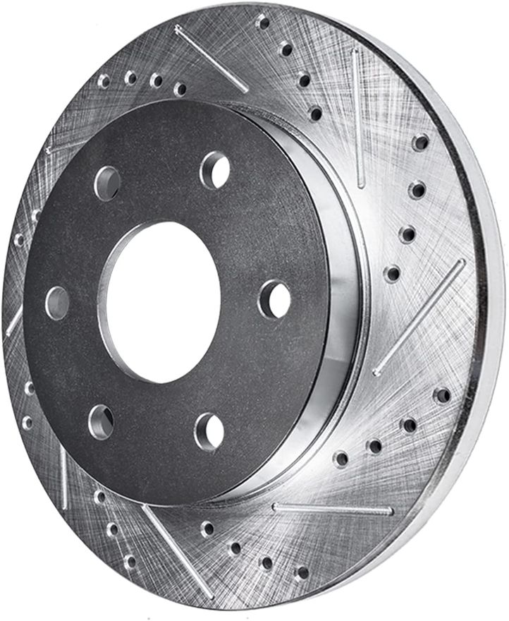 Rear Drilled Brake Rotors - S-31430 x2