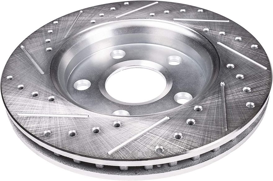 Front Drilled Disc Brake Rotor - S-31468 x2