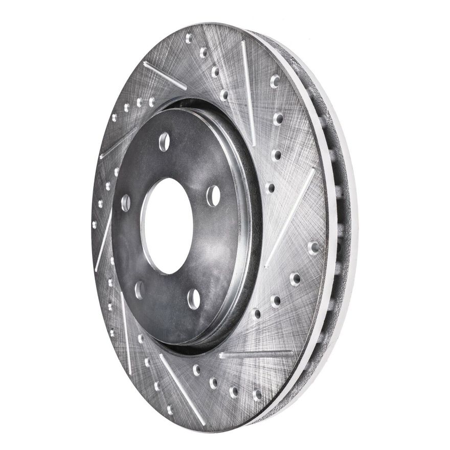 Front Drilled Brake Rotors - S-31518 x2