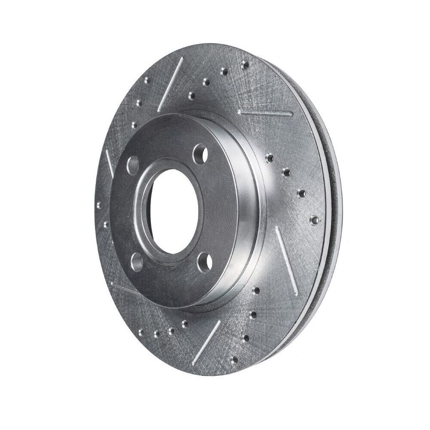 Front Drilled Brake Rotors - S-31545 x2