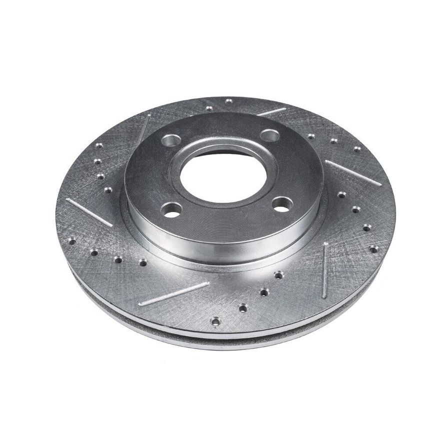 Front Drilled Brake Rotors - S-31545 x2