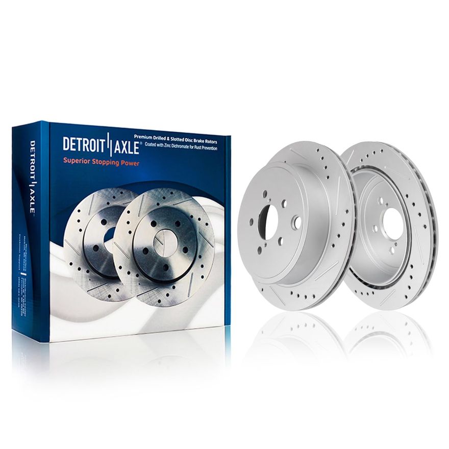 Main Image - Rear Drilled Brake Rotors