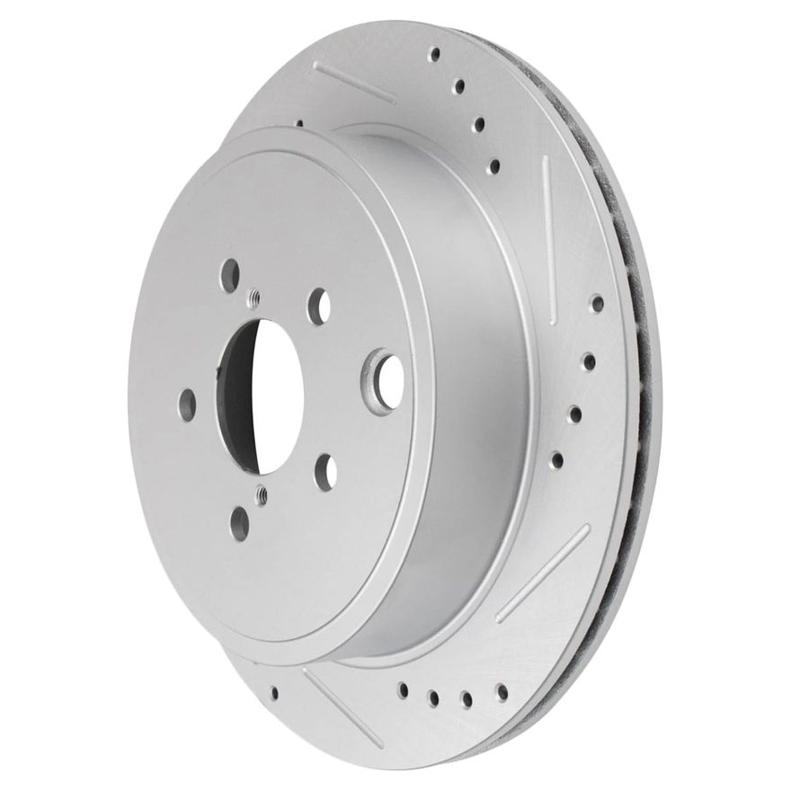 Rear Drilled Brake Rotors - S-31555 x2