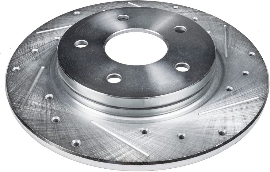 Rear Drilled Brake Rotors - S-54017 x2