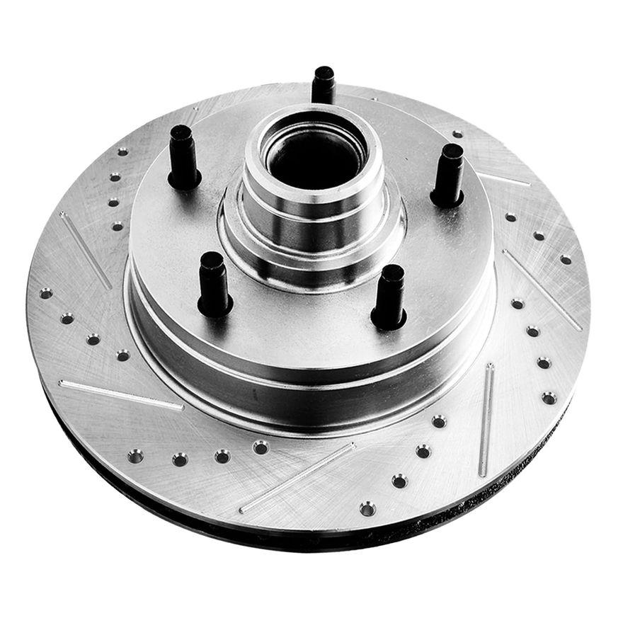 Front Drilled Brake Rotors - S-54013 x2