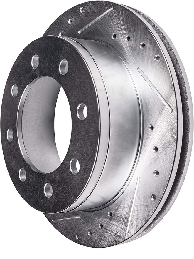 Front Drilled Disc Brake Rotor - S-54078 x2