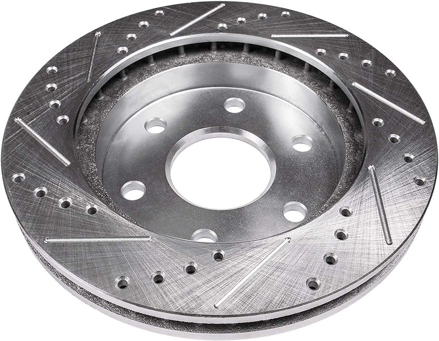 Front Drilled Disc Brake Rotor - S-54153 x2