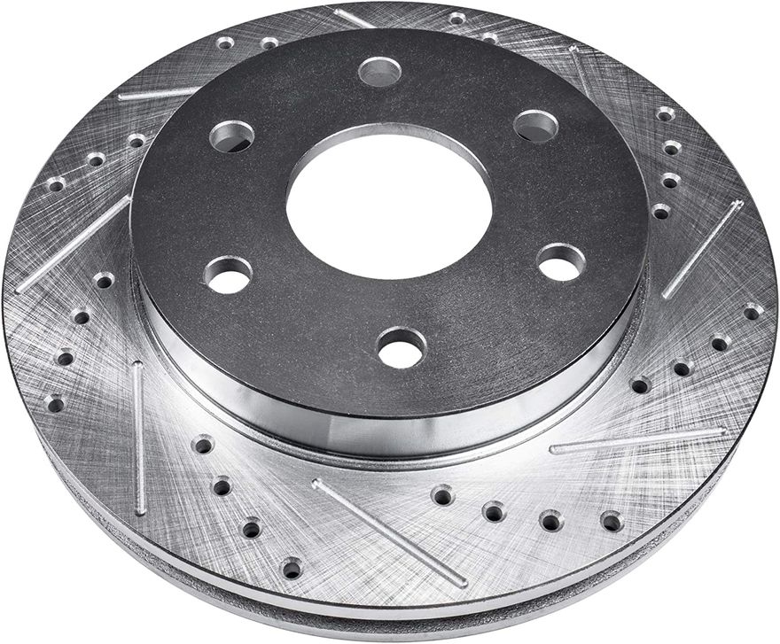 Front Drilled Disc Brake Rotor - S-54153 x2