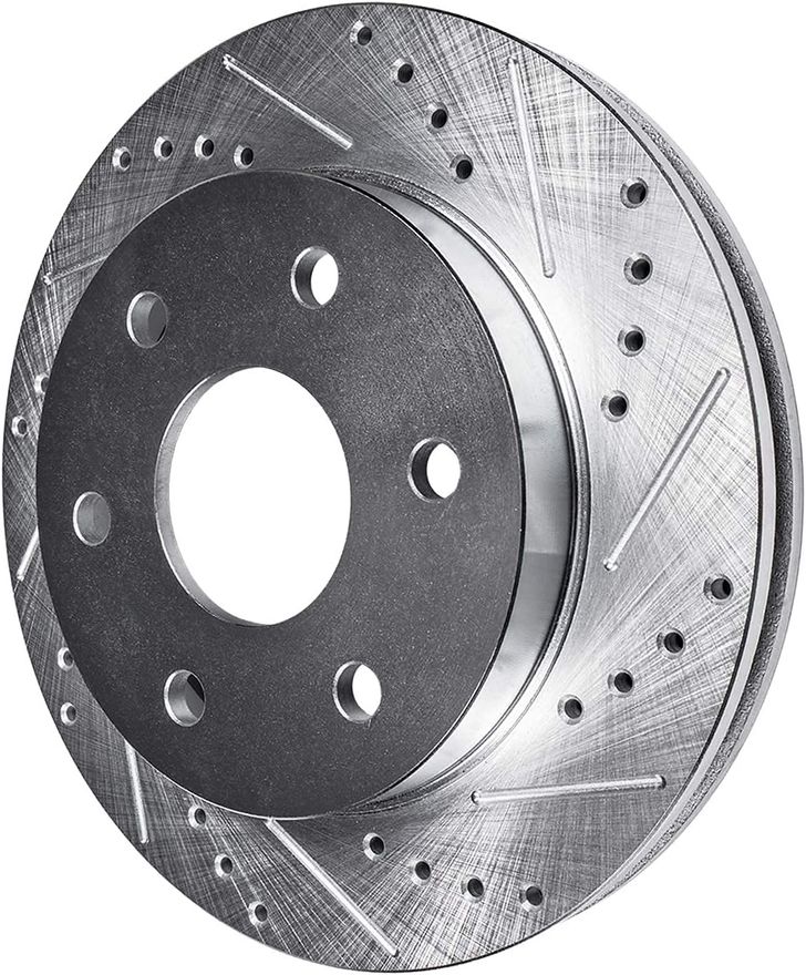 Front Drilled Disc Brake Rotor - S-54153 x2