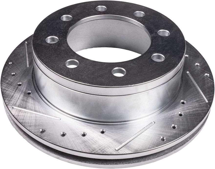 Rear Drilled Disc Brake Rotor - S-55055 x2