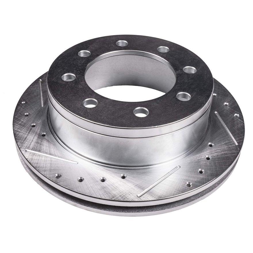 Front Drilled Disc Brake Rotor - S-55072 x2