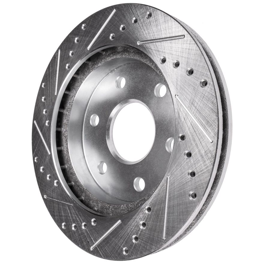 Rear Drilled Brake Rotors - S-55146 x2