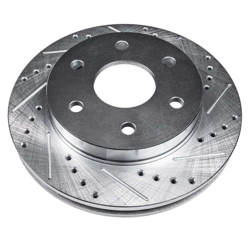 Rear Drilled Brake Rotors - S-55146 x2