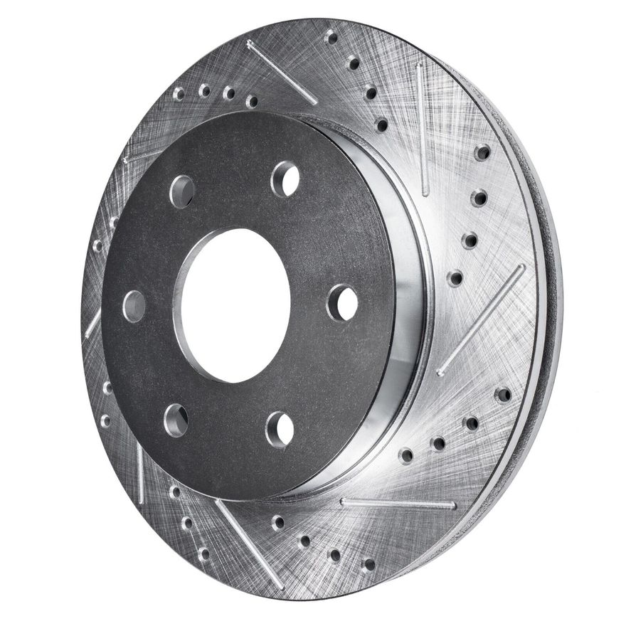 Rear Drilled Brake Rotors - S-55146 x2