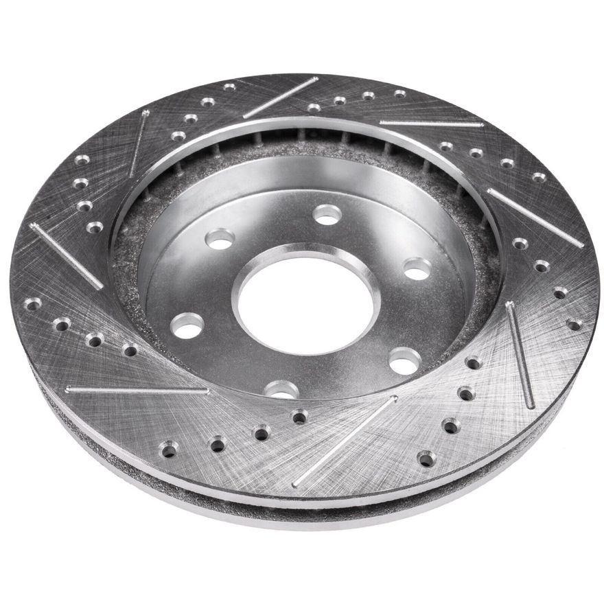 Rear Drilled Brake Rotors - S-55146 x2