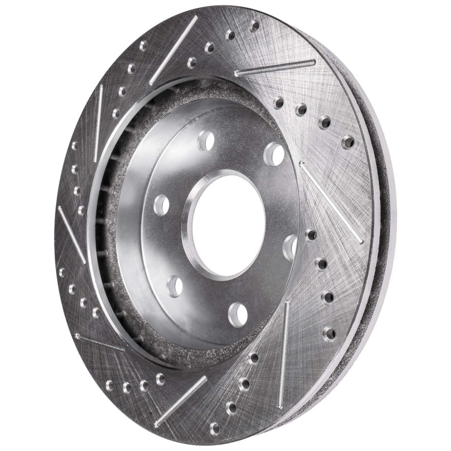 Front Drilled Disc Brake Rotor - S-55150 x2