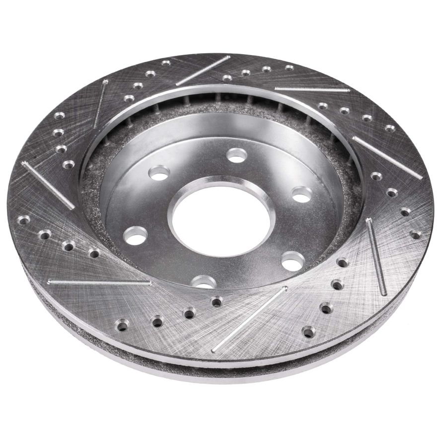 Front Drilled Disc Brake Rotor - S-55150 x2