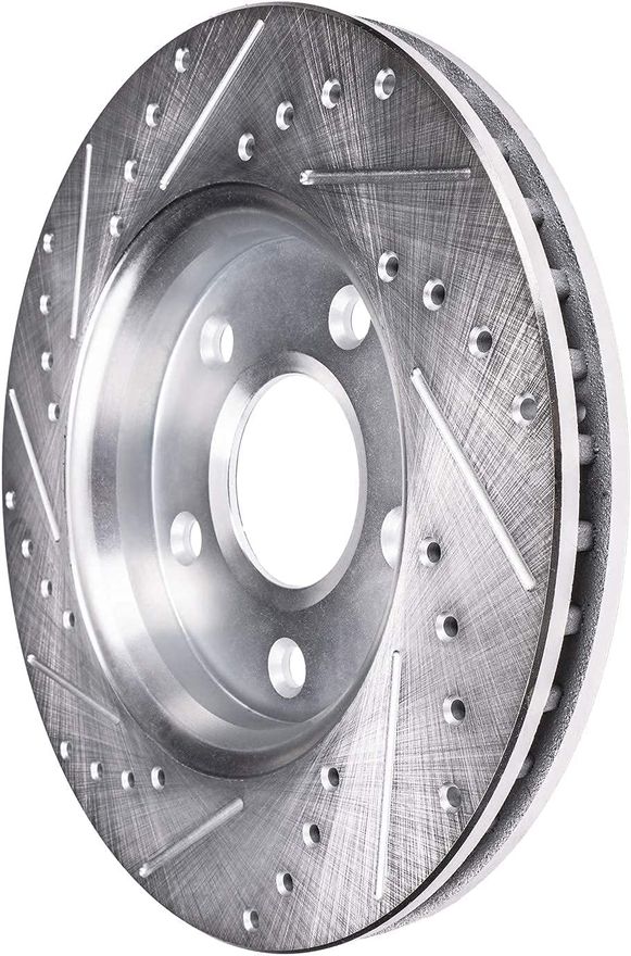 Rear Drilled Disc Brake Rotor - S-53006 x2