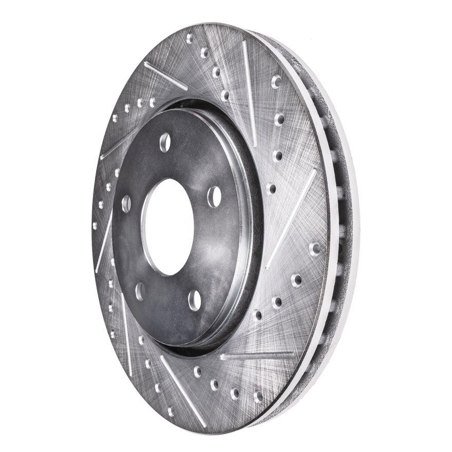 Front Drilled Brake Rotor - S-53023 x2