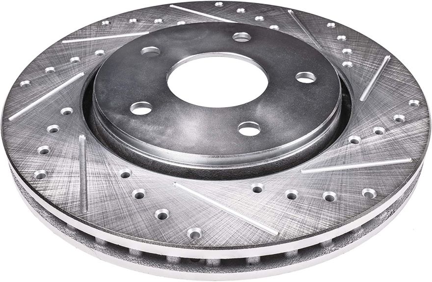 Front Drilled Brake Rotors - S-5381 x2