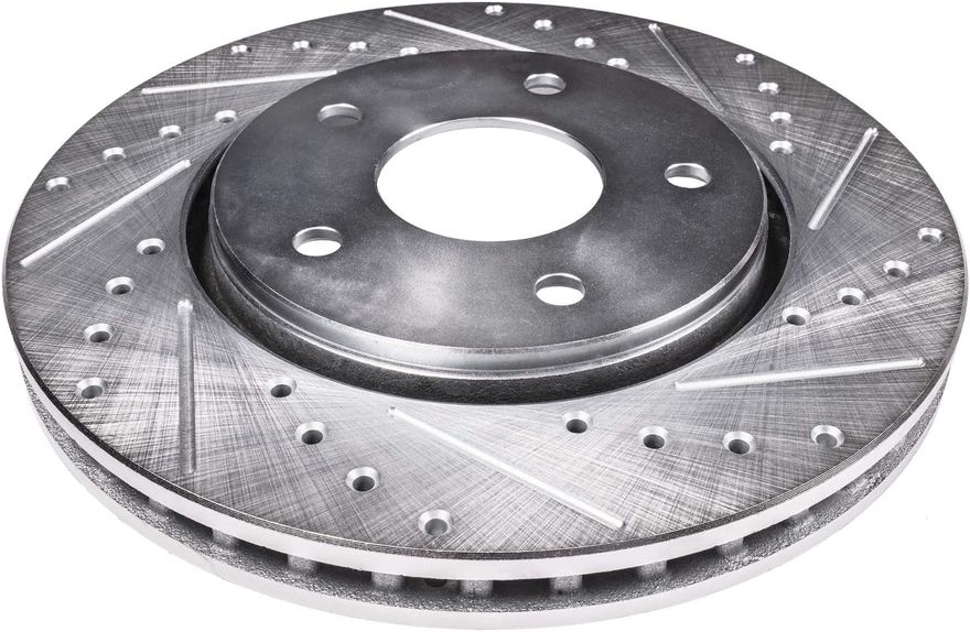 Front Drilled Disc Brake Rotor - S-800040 x2