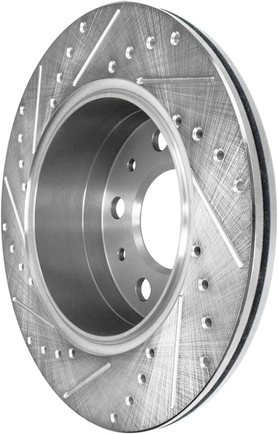 Rear Drilled Brake Rotor - S-800051 x2