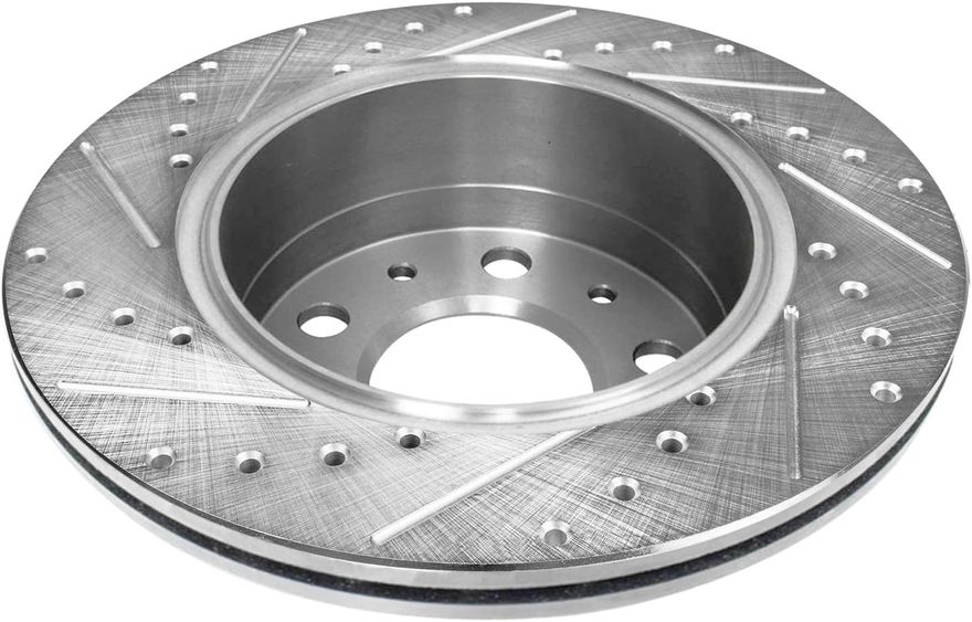 Rear Drilled Brake Rotor - S-800051 x2