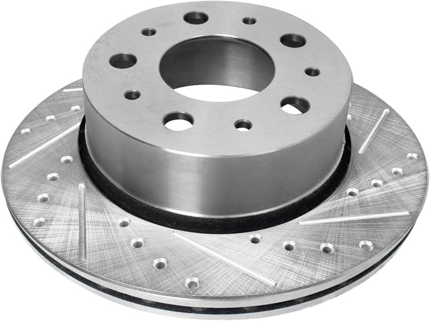 Rear Drilled Brake Rotor - S-800051 x2