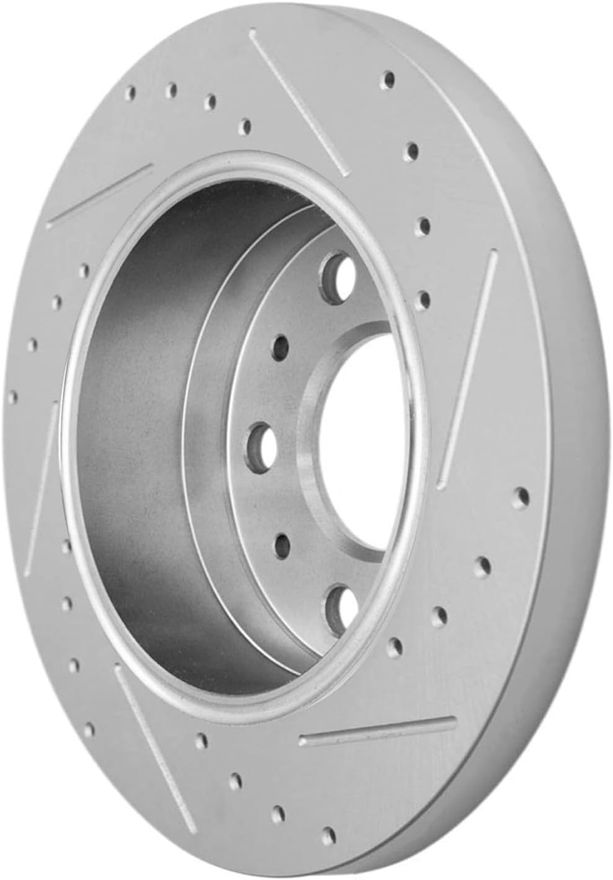 Rear Drilled Brake Rotor - S-800052 x2