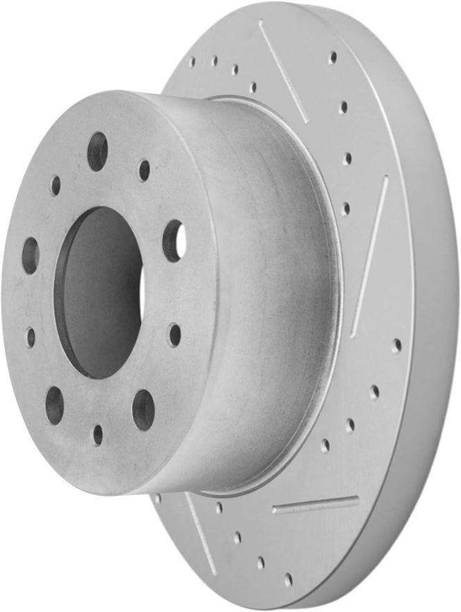 Rear Drilled Brake Rotor - S-800052 x2