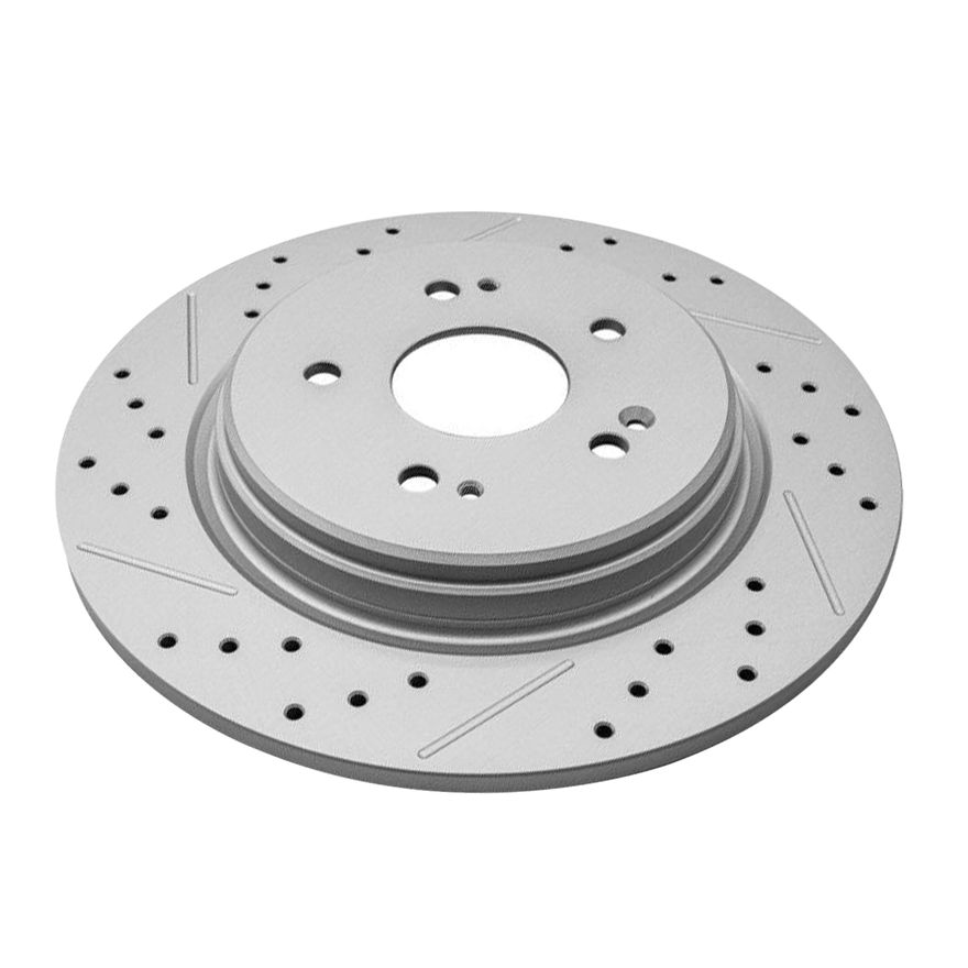 Rear Drilled Disc Brake Rotor - S-800063 x2