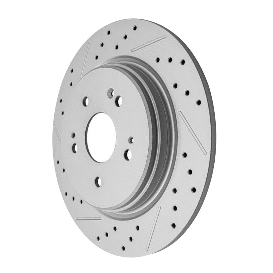 Rear Drilled Disc Brake Rotor - S-800063 x2