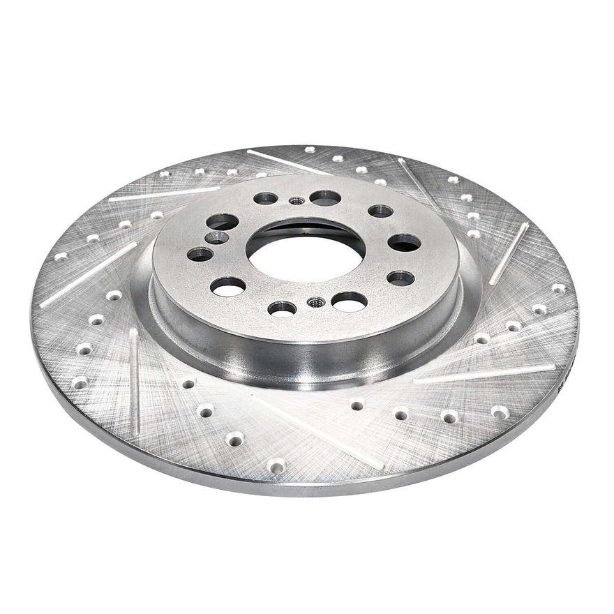 Rear Drilled Disc Brake Rotor - S-800064 x2