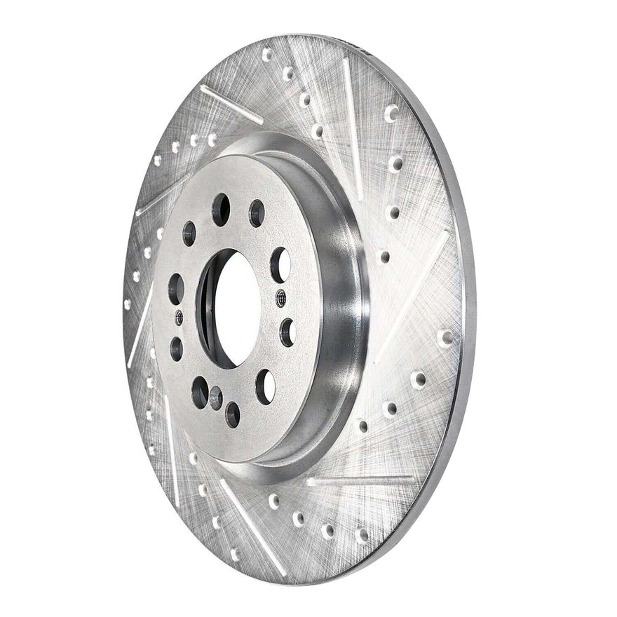 Rear Drilled Disc Brake Rotor - S-800064 x2