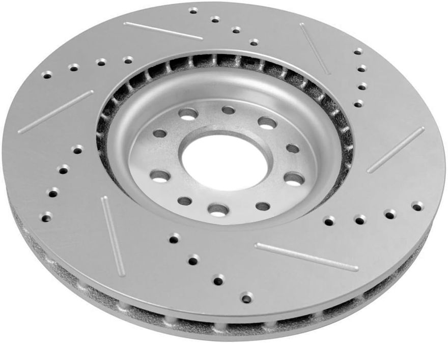 Front Drilled Brake Rotor - S-800069 x2