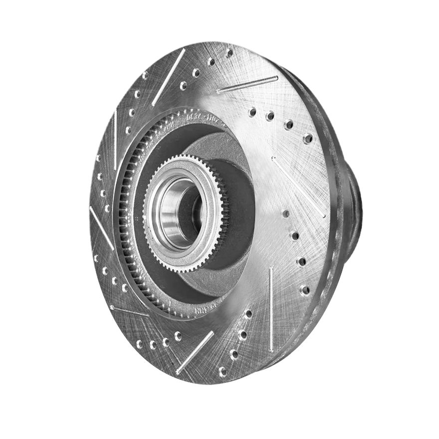 Front Drilled Disc Brake Rotor - S-800087 x2