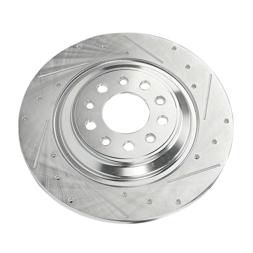 Rear Drilled Disc Brake Rotor - S-800023 x2