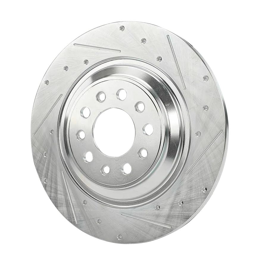 Rear Drilled Disc Brake Rotor - S-800023 x2