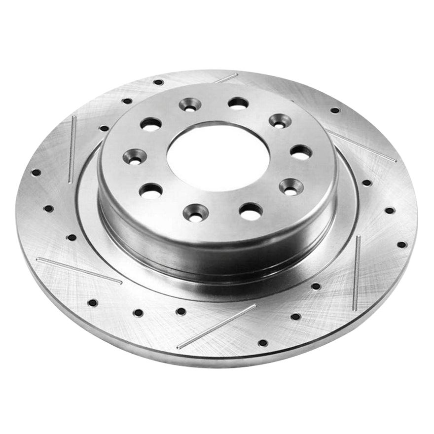 Rear Drilled Brake Rotor - S-800030 x2