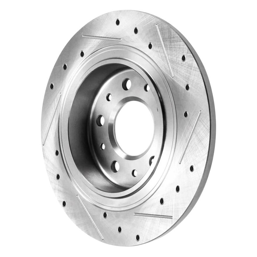 Rear Drilled Brake Rotor - S-800030 x2